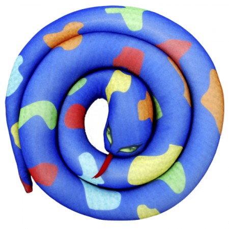 Игрушка Змея спираль  синяя