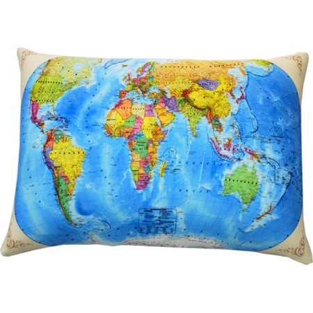 Подушка Игрушка Карта мира